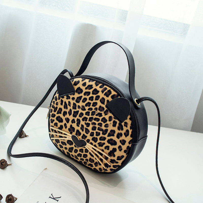 Wholesale Leather Leopard Cat Bag